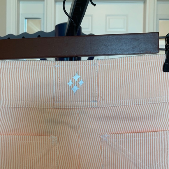 JoFit Orange/White Striped Golf Pants sz 2 - Picture 5 of 6